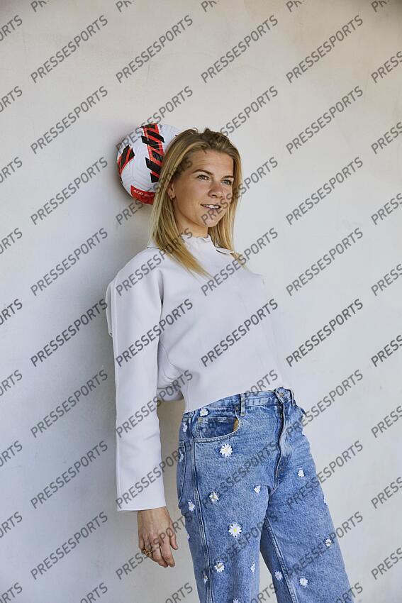 hegerberg (ada) MAGAZINE HEGERBERG Ada Hegerberg au Groupama Stadium à Lyon le 18 avril 2022 