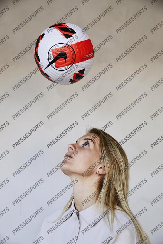 hegerberg (ada) MAGAZINE HEGERBERG Ada Hegerberg au Groupama Stadium à Lyon le 18 avril 2022 
