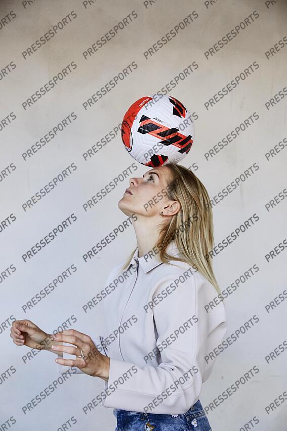 hegerberg (ada) MAGAZINE HEGERBERG Ada Hegerberg au Groupama Stadium à Lyon le 18 avril 2022 MAG (2067) du 23/04/2022 