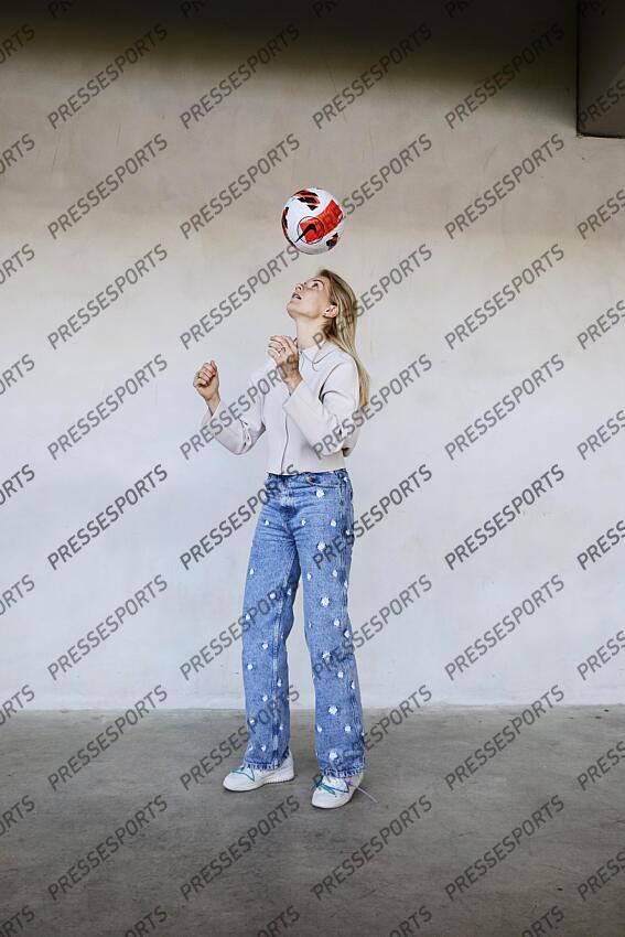 hegerberg (ada) MAGAZINE HEGERBERG Ada Hegerberg au Groupama Stadium à Lyon le 18 avril 2022 