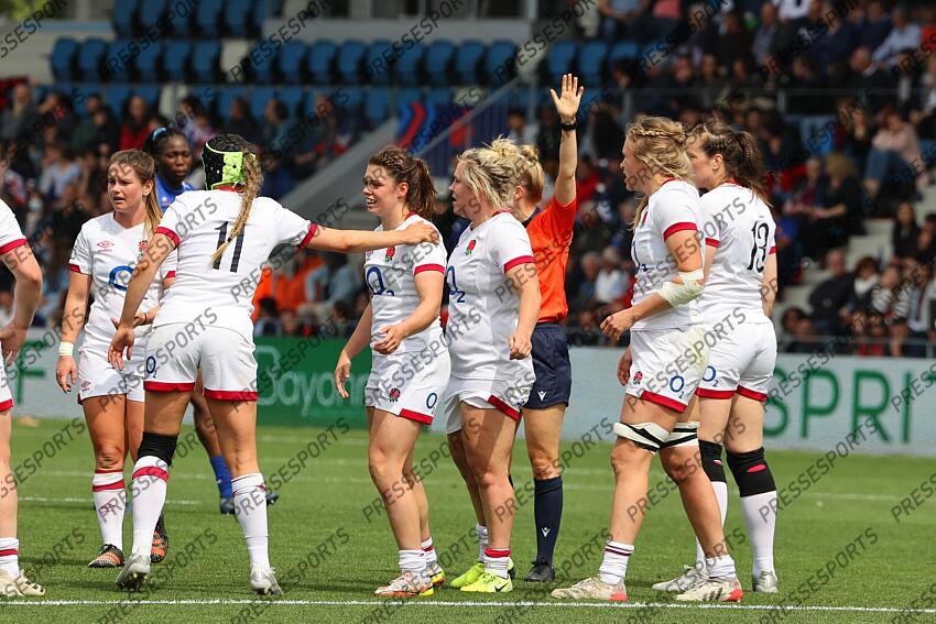 breach (jess) rowland (helena) packer (marlie) aldcroft (zoe) FRANCE-ANGLETERRE (12-24) 