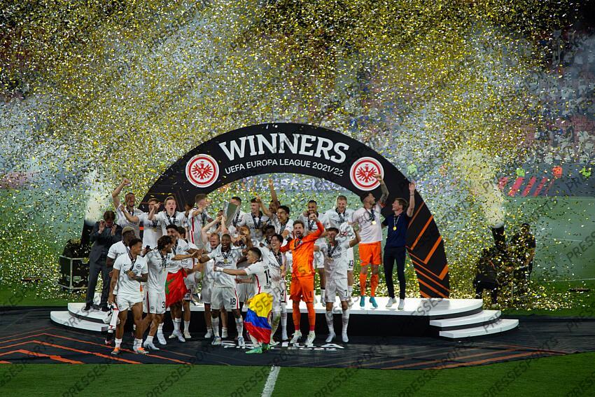 Ligue Europa Presse sports : Report 'FOOT LIGUE EUROPA 2022 EINTRACHT FRANCFORT-GLASGOW  RANGERS (1-1 (5 tab4))'
