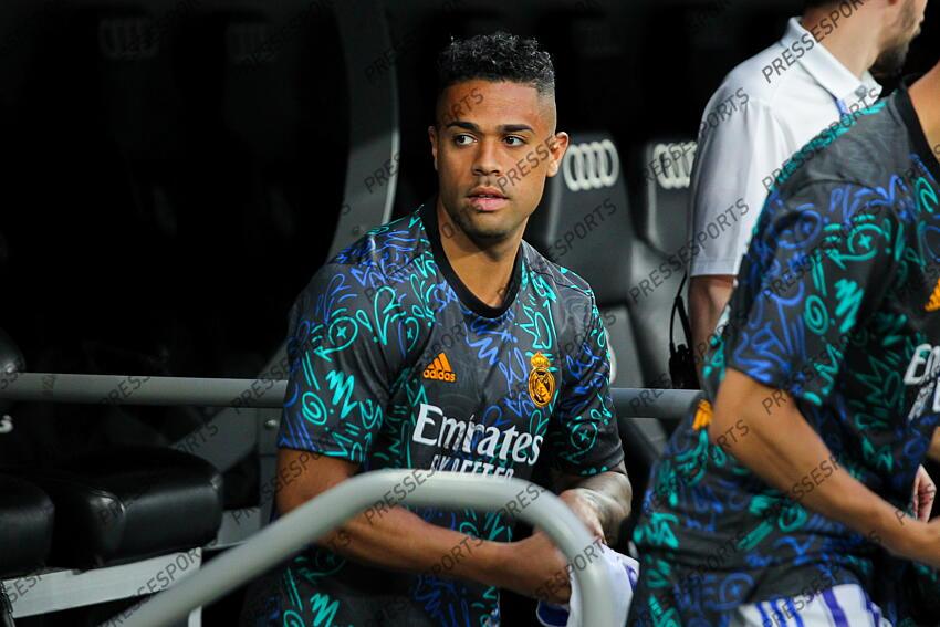 Mariano Diaz of Real Madrid looks on during the spanish league, La Liga Santander, football match played between Real Madrid and Real Betis Balompie at Santiago Bernabeu stadium on May 20, 2022, in Madrid Spain. REAL MADRID-BETIS SEVILLE (0-0) 