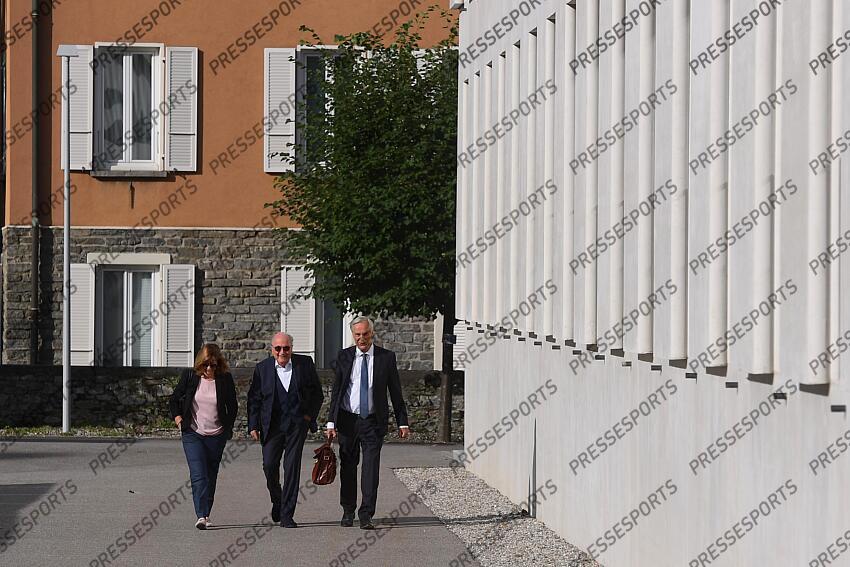 blatter (corinne) blatter (sepp) erni (lorenz) PROCES PLATINI/BLATTER Lorenz Erni est l'avocat de Sepp Blatter. 