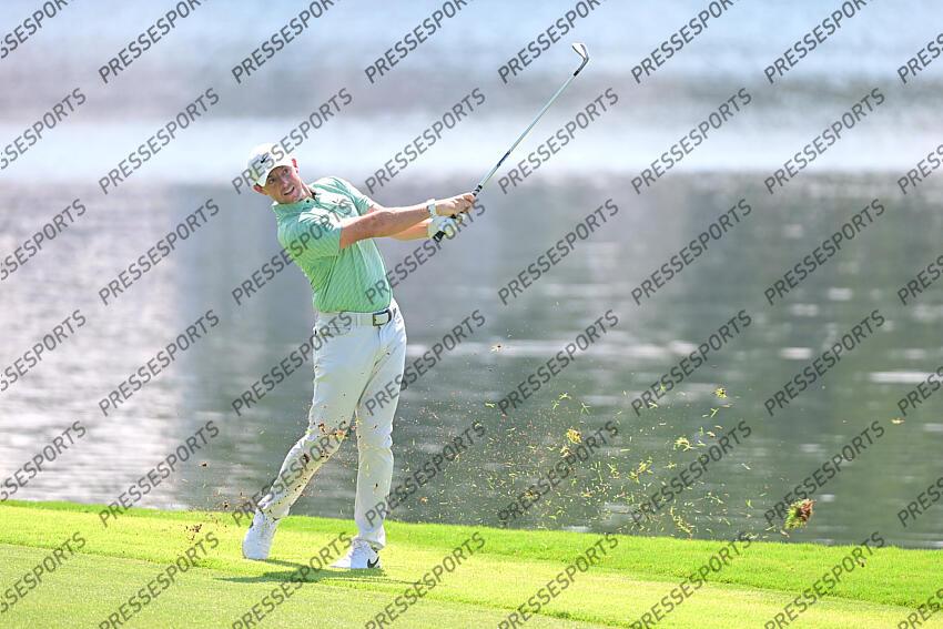 Aug 28, 2022; Atlanta, Georgia, USA; Rory McIlroy hits from the 8th fairway during the final round of the TOUR Championship golf tournament. Mandatory Credit: Adam Hagy-USA TODAY Sports FINALE FEDEX CUP 