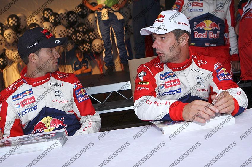 OGIER Sebastien LOEB Sebastien CITROEN DS3 WRC AUSTRALIA RALLY 2011 