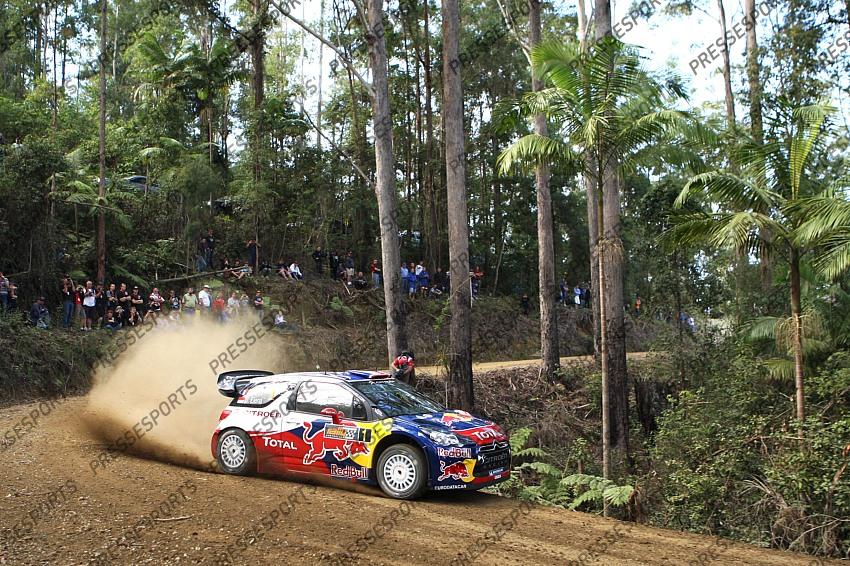 LOEB Sebastien CITROEN DS3 WRC AUSTRALIA RALLY 2011 
