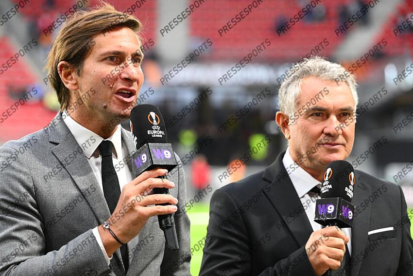 domergue (xavier) ferreri (jean marc) RENNES-FENERBAHCE (2-2) journaliste + consultant W9 