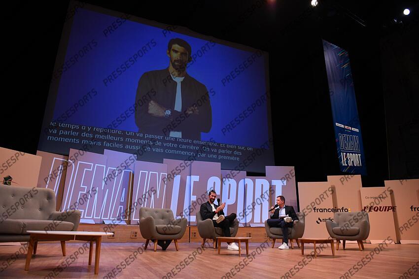 phelps (michael) manissier (nicolas) DEMAIN LE SPORT Studio 104 Masterclass "Moi, Michael Phelps" 