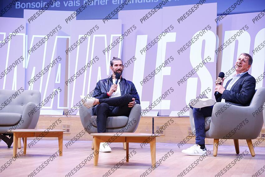 phelps (michael) manissier (nicolas) DEMAIN LE SPORT Studio 104 Masterclass "Moi, Michael Phelps" 