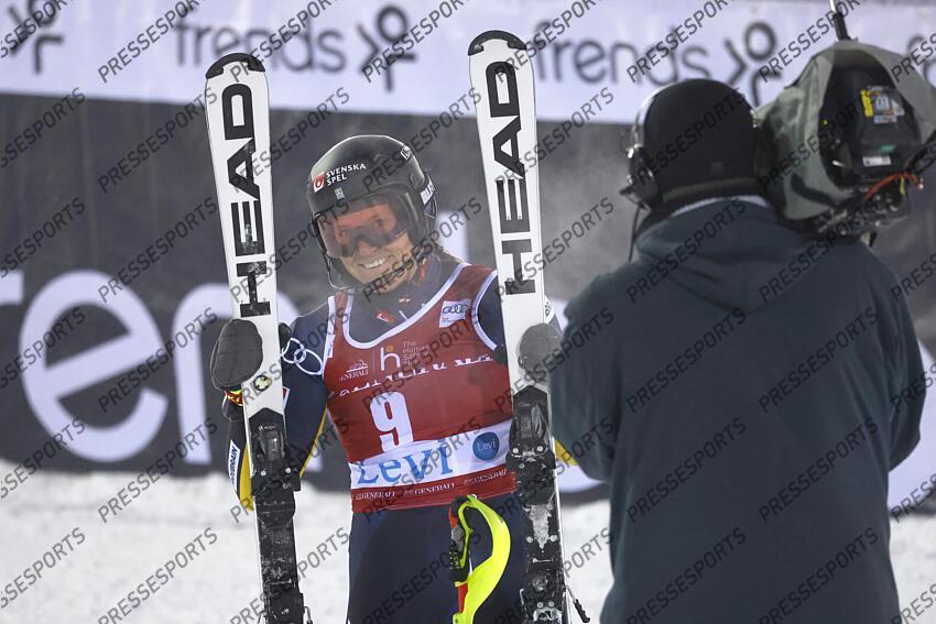 LEVI, FINLAND - NOVEMBER 20: Sara Hector of Team Sweden during the Audi FIS Alpine Ski World Cup Women's Slalom on November 20, 2022 in Levi, Finland. (Photo by Christophe Pallot/Agence Zoom) SLALOM LEVI 2 