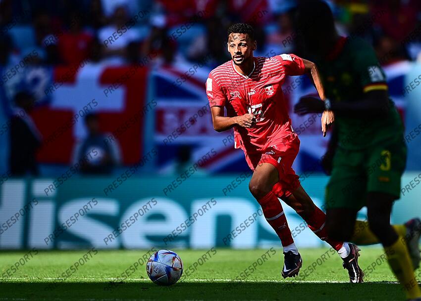 Djibril Sow (Schweiz) Al Wakrah, 24.11.2022, FIFA Fussball WM 2022 in Katar, Gruppenphase, Schweiz - Kamerun SUISSE-CAMEROUN (1-0) 