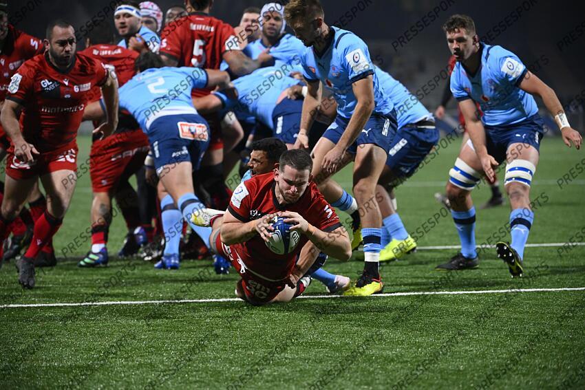 marchand (guillaume) papier (embrose) LYON OU-BLUE BULLS (31-7) 1er essai lyon ou L'(21/01/2023) 