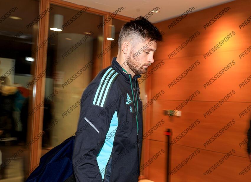 Heineken Champions Cup Round 4 Pool A, Aviva Stadium, Dublin 21/1/2023 Leinster vs Racing 92 Ireland's Ross Byrne arrives Mandatory Credit ©INPHO/Dan Sheridan LEINSTER-RACING 92 (36-10) 