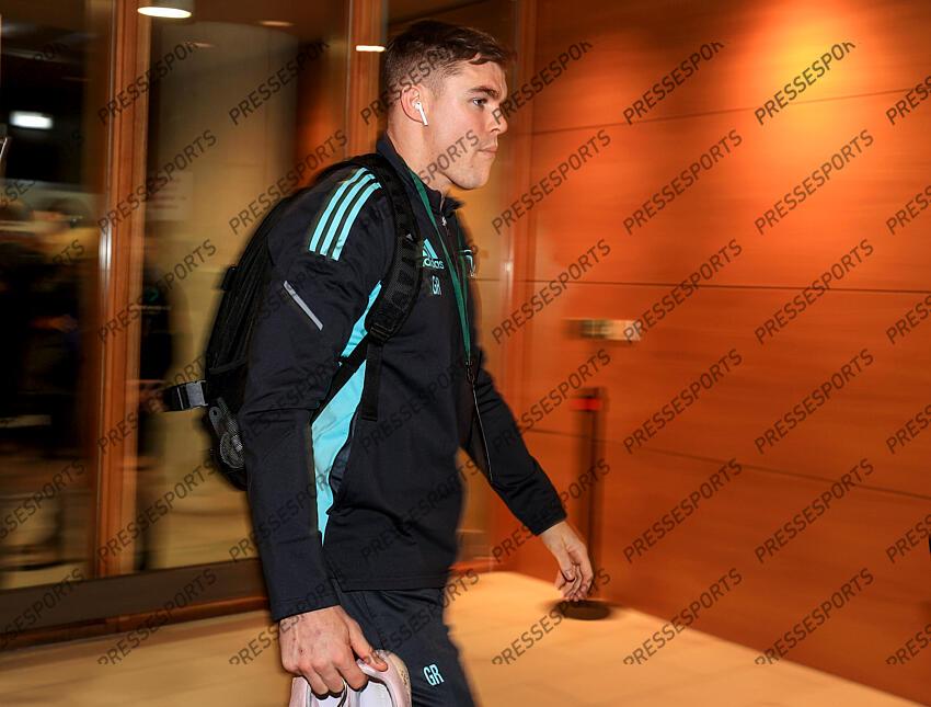 Heineken Champions Cup Round 4 Pool A, Aviva Stadium, Dublin 21/1/2023 Leinster vs Racing 92 Leinster's Garry Ringrose arrives Mandatory Credit ©INPHO/Dan Sheridan LEINSTER-RACING 92 (36-10) 