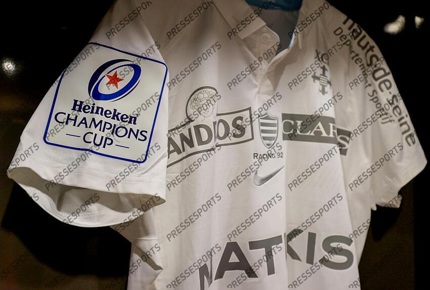 Heineken Champions Cup Round 4 Pool A, Aviva Stadium, Dublin 21/1/2023 Leinster vs Racing 92 A view of the Racing 92 jersey Mandatory Credit ©INPHO/Dan Sheridan LEINSTER-RACING 92 (36-10) 