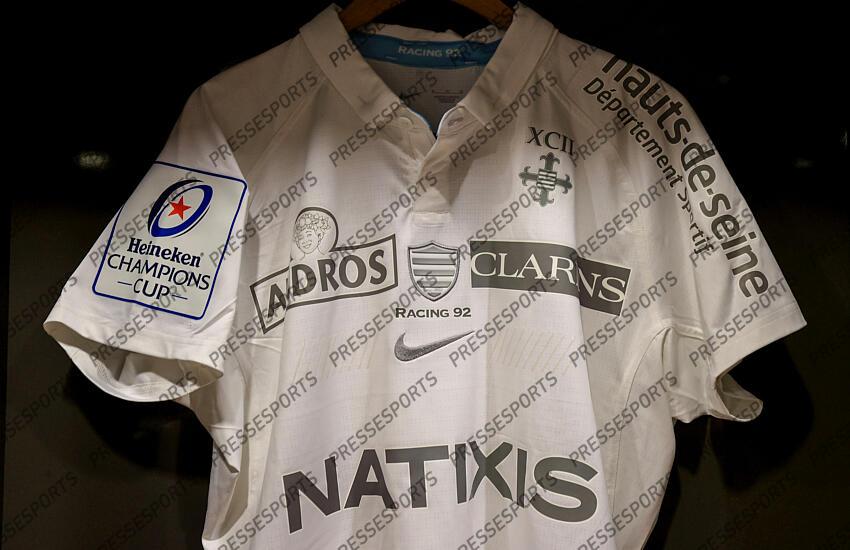 Heineken Champions Cup Round 4 Pool A, Aviva Stadium, Dublin 21/1/2023 Leinster vs Racing 92 A view of the Racing 92 jersey Mandatory Credit ©INPHO/Dan Sheridan LEINSTER-RACING 92 (36-10) 