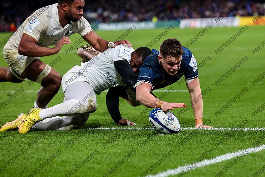 Heineken Champions Cup Round 4 Pool A, Aviva Stadium, Dublin 21/1/2023 Leinster vs Racing 92 Leinster's Garry Ringrose Mandatory Credit ©INPHO/Billy Stickland LEINSTER-RACING 92 (36-10) 