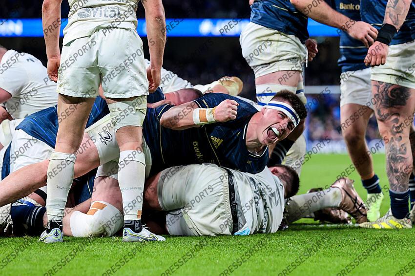 Heineken Champions Cup Round 4 Pool A, Aviva Stadium, Dublin 21/1/2023 Leinster vs Racing 92 Ireland's Dan Sheehan Mandatory Credit ©INPHO/Billy Stickland LEINSTER-RACING 92 (36-10) 