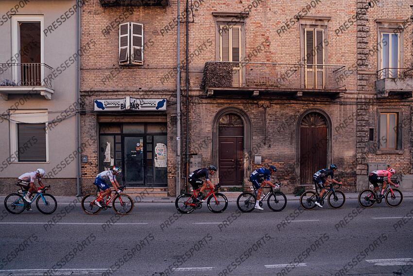 Picture by Zac Williams/SWpix.com- 12/03/2023 - Cycling - 2023 Tirreno Adriatico Stage 7 - San Benedetto Del Tronto, Italy - The breakaway ride during Stage 7. ETAPE 07 SAN BENEDETTO DEL TRONTO/SAN BENEDETTO DEL TRONTO 