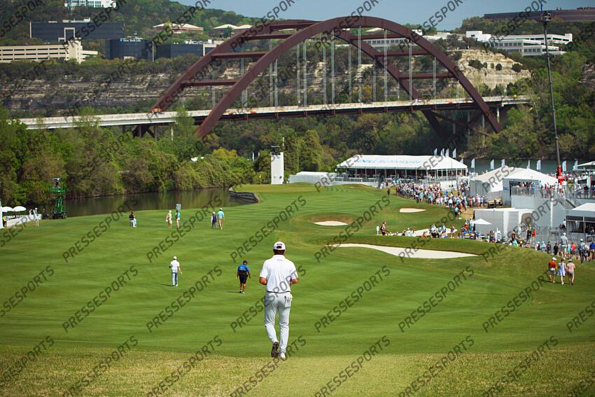 Mar 26, 2023; Austin, Texas, USA; Cameron Young and Rory McIlroy Descend the twelfth fairway during the final day of the World Golf Championships-Dell Technologies Match Play golf tournament. Mandatory Credit: Dustin Safranek-USA TODAY Sports PGA: World Golf Championships-Dell Technologies Match Play - Final Round 
