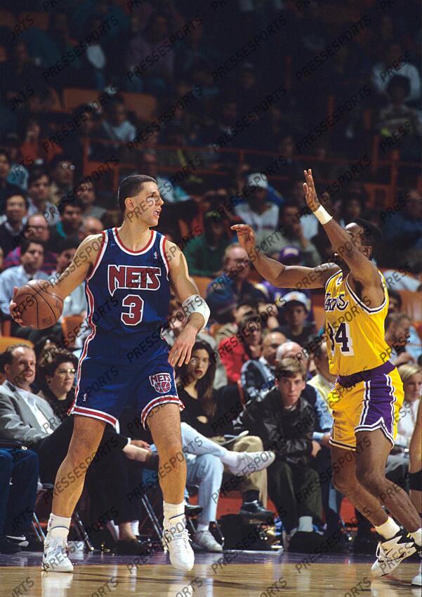 Presse sports Report BASKET CHPT NBA 1992 LOS ANGELES LAKERS NEW JERSEY NETS 98 100