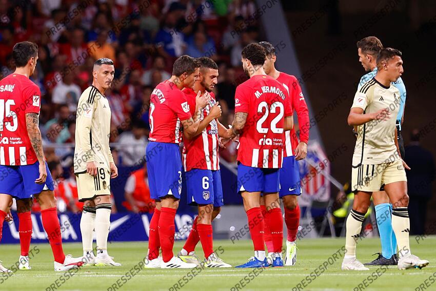 Jorge Resurreccion "Koke" of Atletico de Madrid gets injured during the spanish league, La Liga EA Sports, football match played between Atletico de Madrid and Granada CF at Civitas Metropolitano stadium on August 14, 2023, in Madrid, Spain. ATLETICO DE MADRID-GRENADE CF (3-1) 
