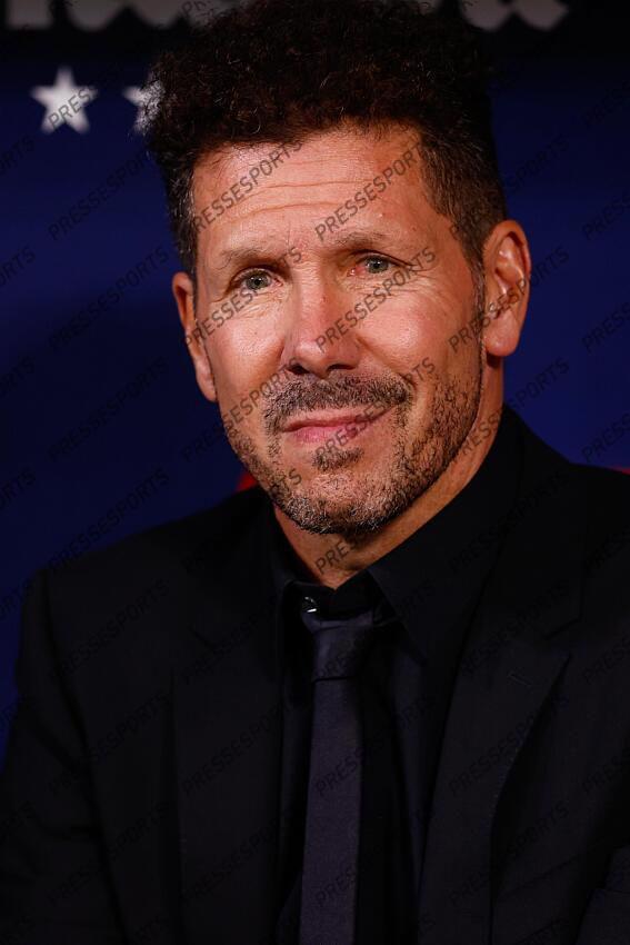Diego Pablo Simeone, head coach of Atletico de Madrid, looks on during the spanish league, La Liga EA Sports, football match played between Atletico de Madrid and Granada CF at Civitas Metropolitano stadium on August 14, 2023, in Madrid, Spain. ATLETICO DE MADRID-GRENADE CF (3-1) 