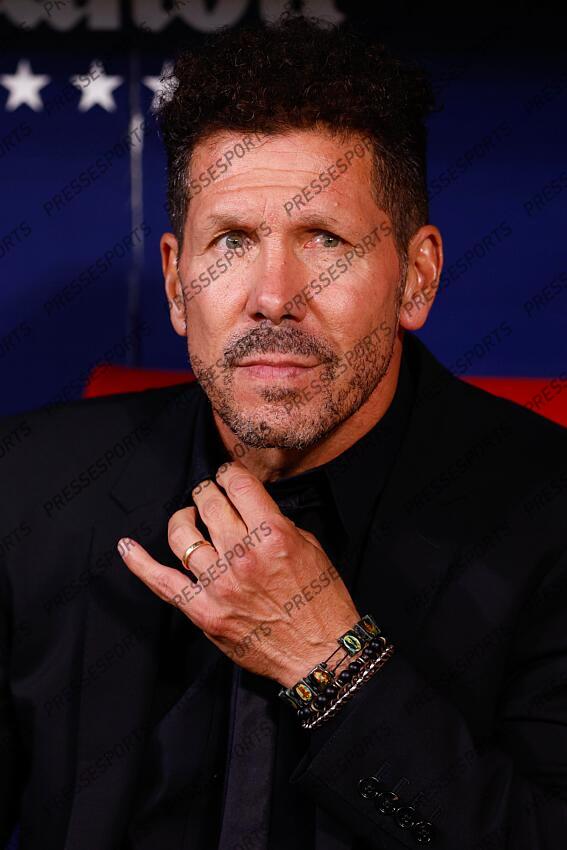 Diego Pablo Simeone, head coach of Atletico de Madrid, looks on during the spanish league, La Liga EA Sports, football match played between Atletico de Madrid and Granada CF at Civitas Metropolitano stadium on August 14, 2023, in Madrid, Spain. ATLETICO DE MADRID-GRENADE CF (3-1) 