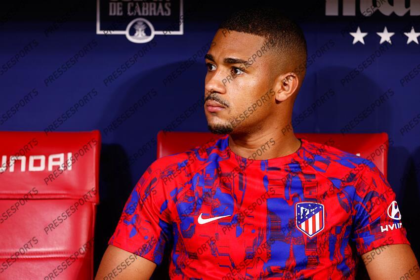 Samuel Lino of Atletico de Madrid looks on during the spanish league, La Liga EA Sports, football match played between Atletico de Madrid and Granada CF at Civitas Metropolitano stadium on August 14, 2023, in Madrid, Spain. ATLETICO DE MADRID-GRENADE CF (3-1) 