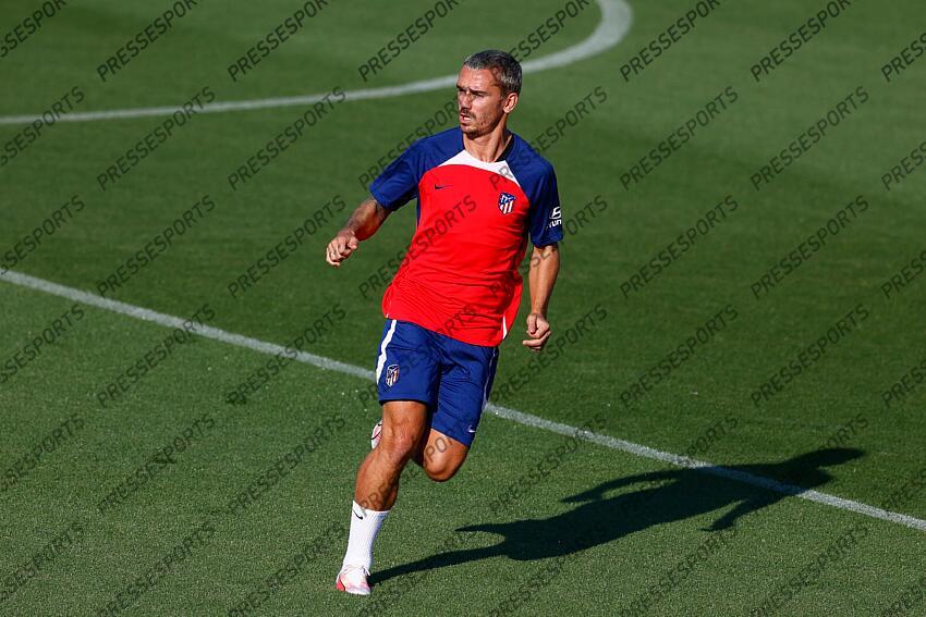 Antoine Griezmann during the training day of Atletico de Madrid prior the first match of La Liga EA Sports at Ciudad Deportiva Wanda Atletico de Madrid on August 11, 2023, in Majadahonda, Madrid, Spain. ATLETICO DE MADRID-GRENADE CF (3-1) 