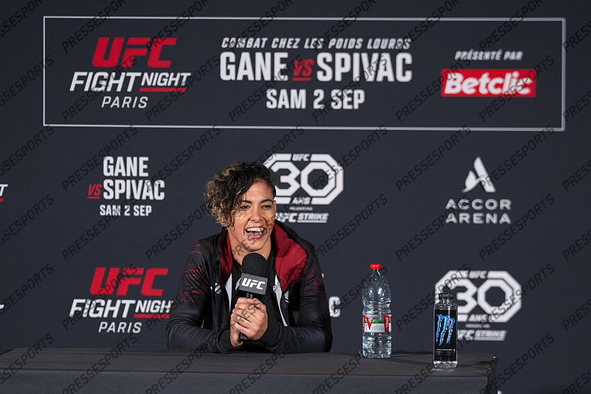 Nora Cornolle (FRA) pre-fight press conference at Pullman Bercy Hotel CONFERENCE DE PRESSE 