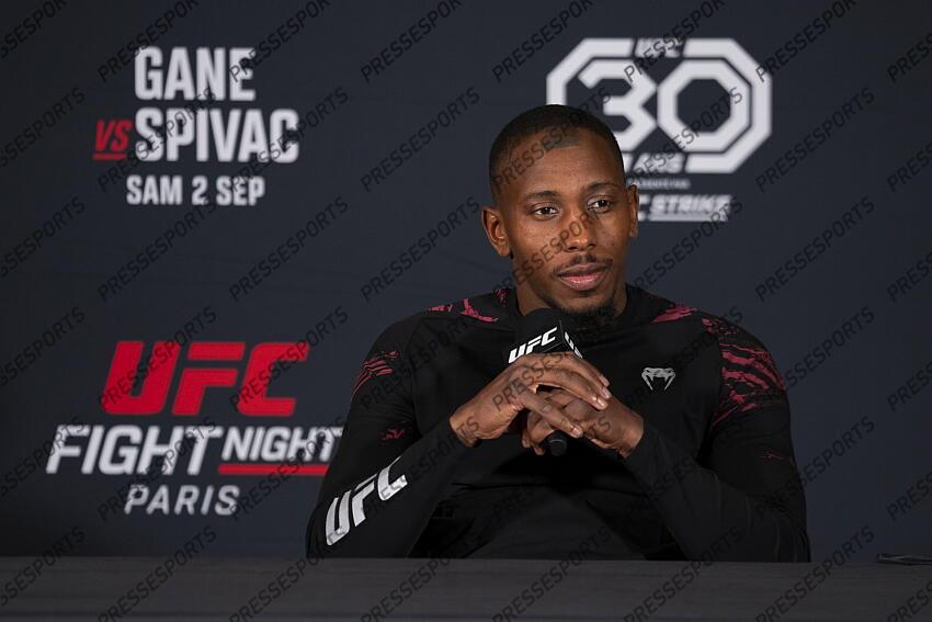 Morgan Charriere (FRA) pre-fight press conference at Pullman Bercy Hotel CONFERENCE DE PRESSE 