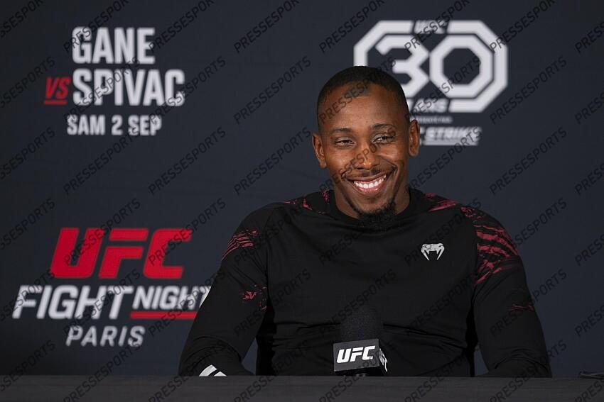 Taylor Lapilus (FRA) pre-fight press conference at Pullman Bercy Hotel CONFERENCE DE PRESSE 