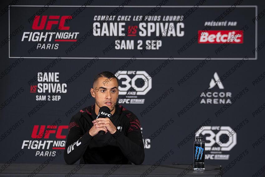Yanis Ghemmouri (FRA) pre-fight press conference at Pullman Bercy Hotel CONFERENCE DE PRESSE 