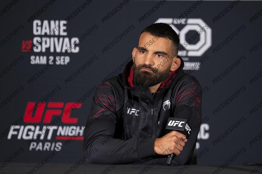 Benoit Saint Denis (FRA) pre-fight press conference at Pullman Bercy Hotel CONFERENCE DE PRESSE 