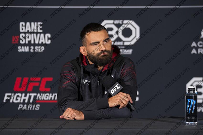 Benoit Saint Denis (FRA) pre-fight press conference at Pullman Bercy Hotel CONFERENCE DE PRESSE 