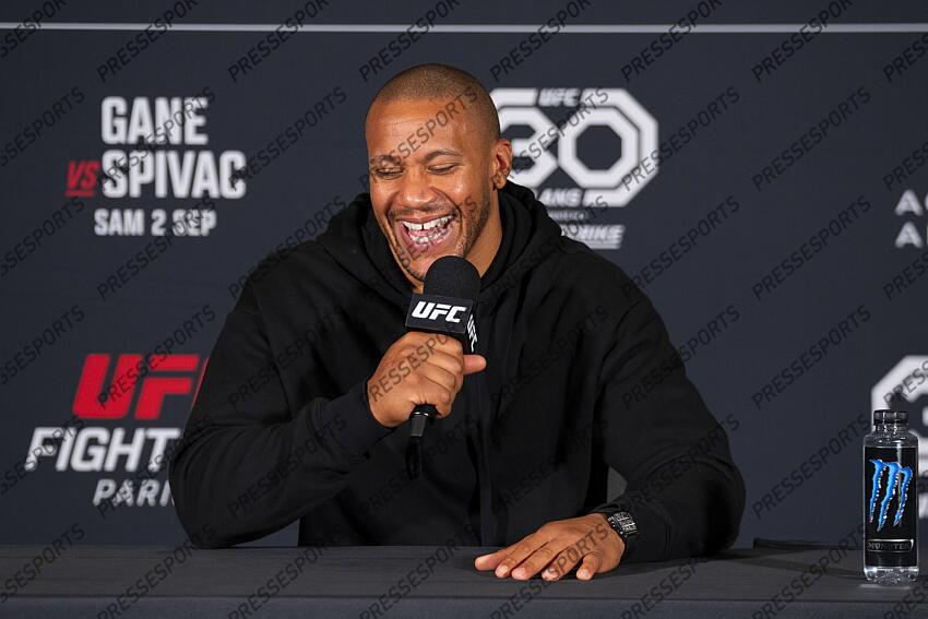 Ciryl Gane (FRA) pre-fight press conference at Pullman Bercy Hotel CONFERENCE DE PRESSE 