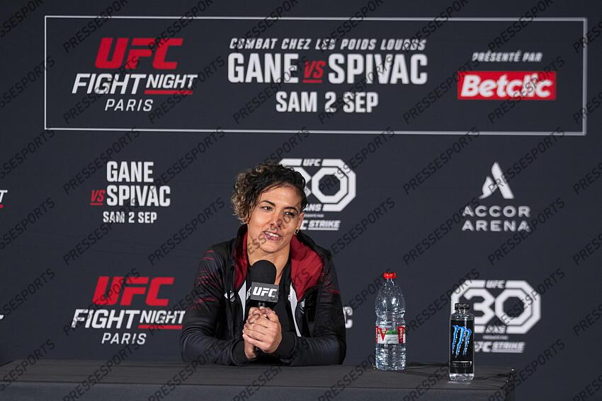Nora Cornolle (FRA) pre-fight press conference at Pullman Bercy Hotel CONFERENCE DE PRESSE 