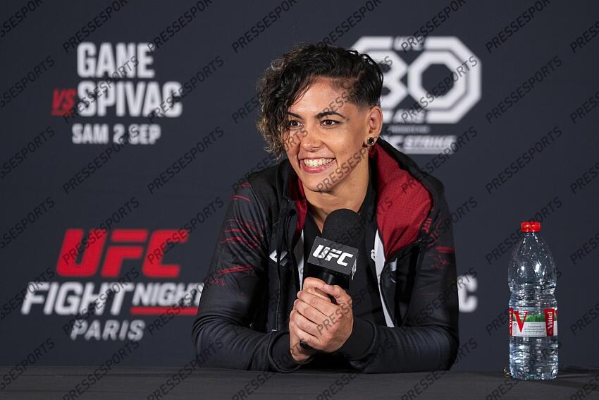 Nora Cornolle (FRA) pre-fight press conference at Pullman Bercy Hotel CONFERENCE DE PRESSE 
