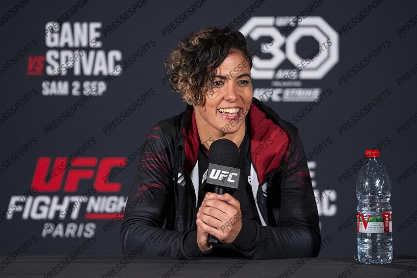 Nora Cornolle (FRA) pre-fight press conference at Pullman Bercy Hotel CONFERENCE DE PRESSE 