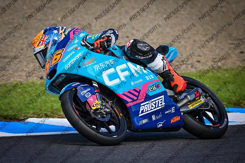 JOEL KELSO AUS CFMOTO RACING PRUESTELGP CFMOTO Moto3 GP Japan 2023 (Circuit Twin Ring Motegi) 29.09-01.10.2023 photo: Lukasz Swiderek www.photoPSP.com @photopsp_lukasz_swiderek GRAND PRIX DU JAPON 