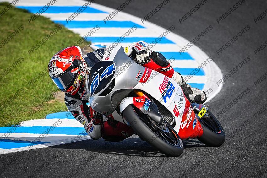 MARIO SURYO AJI IND HONDA TEAM ASIA HONDA Moto3 GP Japan 2023 (Circuit Twin Ring Motegi) 29.09-01.10.2023 photo: Lukasz Swiderek www.photoPSP.com @photopsp_lukasz_swiderek GRAND PRIX DU JAPON 