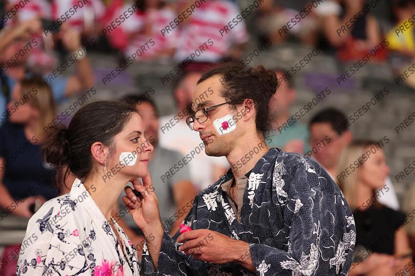 JAPON-SAMOA (28-22) peinture visage drapeau japon 