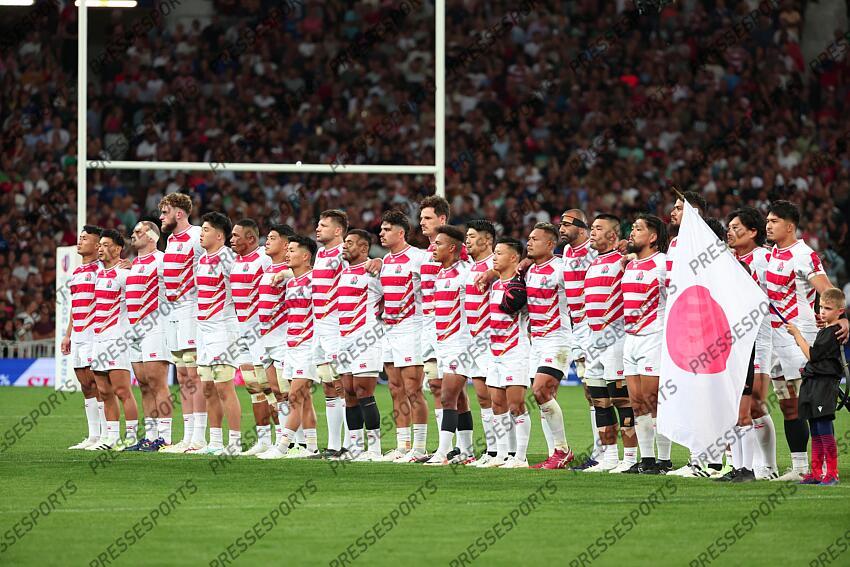 Osada (Tomoki) Lee (Seung sin) Millar (Craig) Dearns (Warner) Shimokawa (Kanji) Ai Valu (Asaeli) Sakate (Atsushi) Fukuda (Kenta) Labuschagne (Pieter Lappies) Naikabula (Jone) Riley (Dylan) Cornelsen (Jack) Matsushima (Kotaro) Matsuda (Rikiya) Saito (Naoto) Lemeki (Lomano) Leitch (Michael Geoffrey) Koo (Ji-won) Horie (Shota) Fakatava (Amato) Nakamura (Ryoto) caché Inagaki (Keita) Himeno (Kazuki) capitaine JAPON-SAMOA (28-22) 
