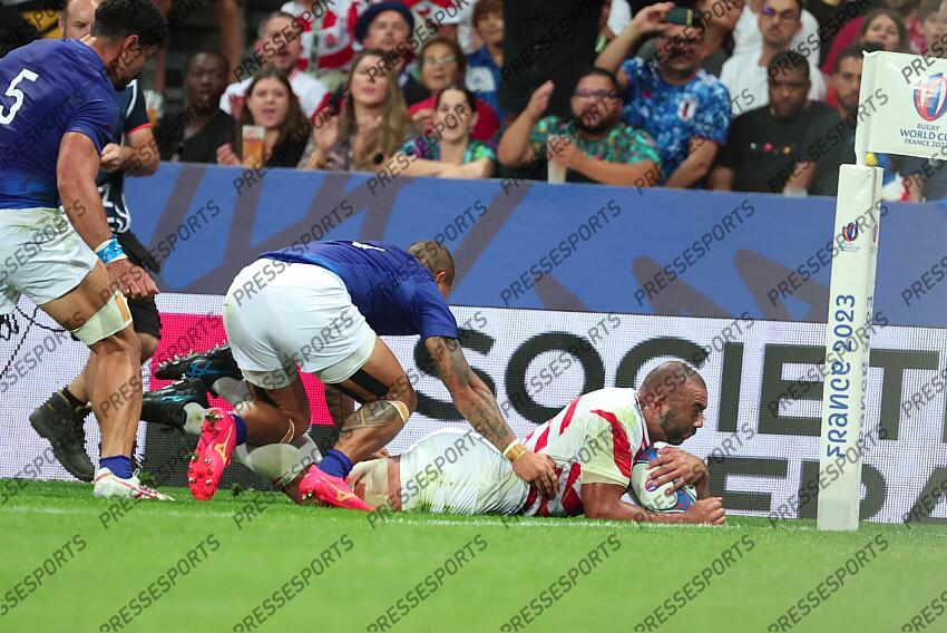 Leitch (Michael Geoffrey) JAPON-SAMOA (28-22) essai japon Fidow (Ed Teofilo) 