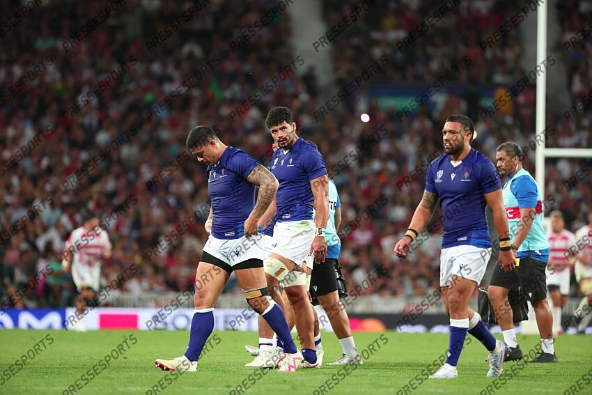 Lam (Ben) McFarland (Theo) JAPON-SAMOA (28-22) Paia'aua (Duncan) à droite 