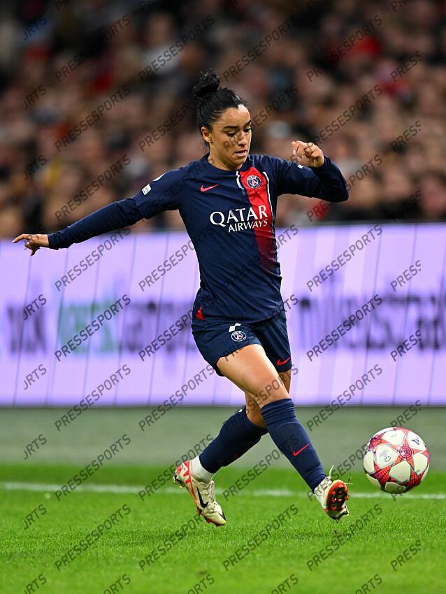 AMSTERDAM - Sakina Karchaoui of Paris Saint-Germain during the UEFA Women's Champions League Group C match between Ajax Amsterdam and Paris Saint Germain at the Johan Cruijff ArenA on November 15, 2023 in Amsterdam, Netherlands. ANP | Hollandse Hoogte | GERRIT VAN COLOGNE (F) AJAX AMSTERDAM-(F) PSG (2-0) 