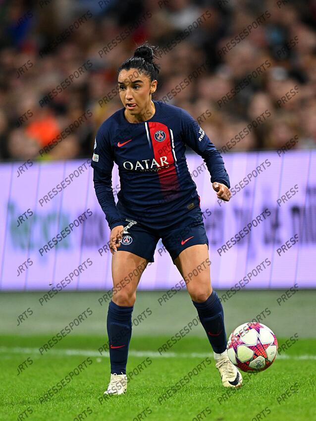 AMSTERDAM - Sakina Karchaoui of Paris Saint-Germain during the UEFA Women's Champions League Group C match between Ajax Amsterdam and Paris Saint Germain at the Johan Cruijff ArenA on November 15, 2023 in Amsterdam, Netherlands. ANP | Hollandse Hoogte | GERRIT VAN COLOGNE (F) AJAX AMSTERDAM-(F) PSG (2-0) 