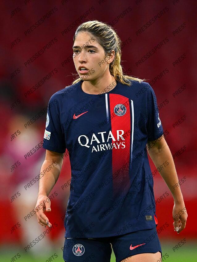 AMSTERDAM - Korbin Albert of Paris Saint-Germain during the UEFA Women's Champions League Group C match between Ajax Amsterdam and Paris Saint Germain at the Johan Cruijff ArenA on November 15, 2023 in Amsterdam, Netherlands. ANP | Hollandse Hoogte | GERRIT VAN COLOGNE (F) AJAX AMSTERDAM-(F) PSG (2-0) 